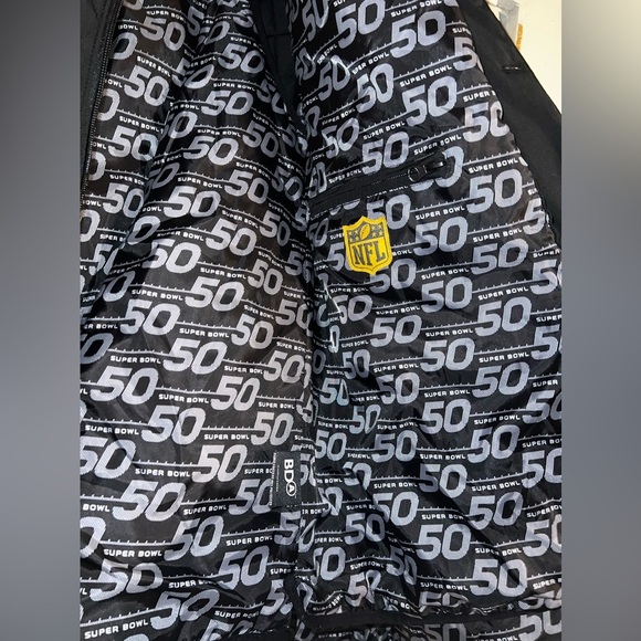 NFL Super Bowl 50 Special Edition Quilted 3in1 Jacket and Vest Set RARE - Picture 7 of 16